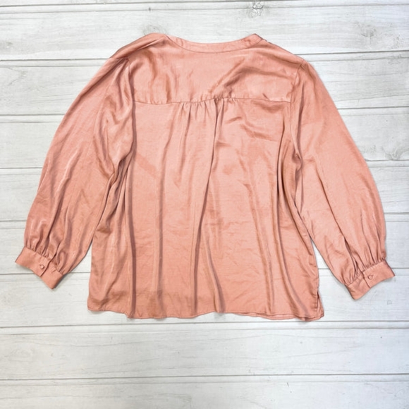 Ava & Viv Plus Size Peach Boho Blouse - Picture 4 of 7